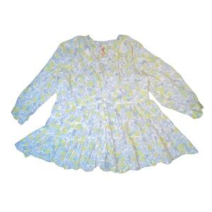 Johnny Was Multicolor Floral Cotton Top‎ size M